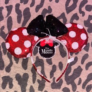 Disney Minnie Mouse Red and White Polka Dot Ears